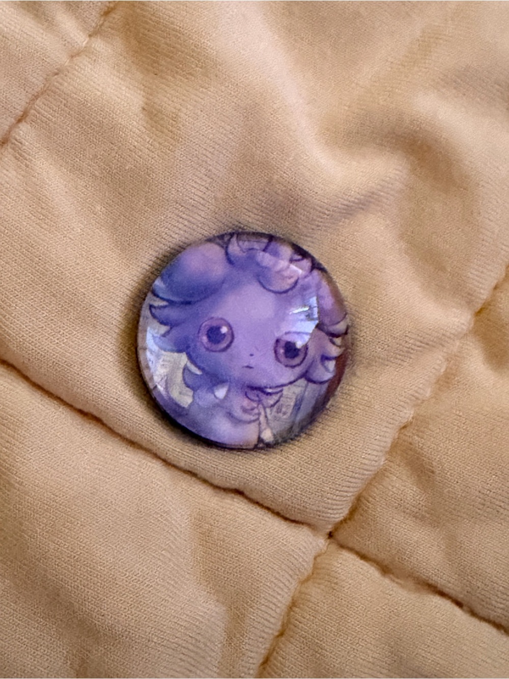 Pokemon Purple Eeveelution Button Pin